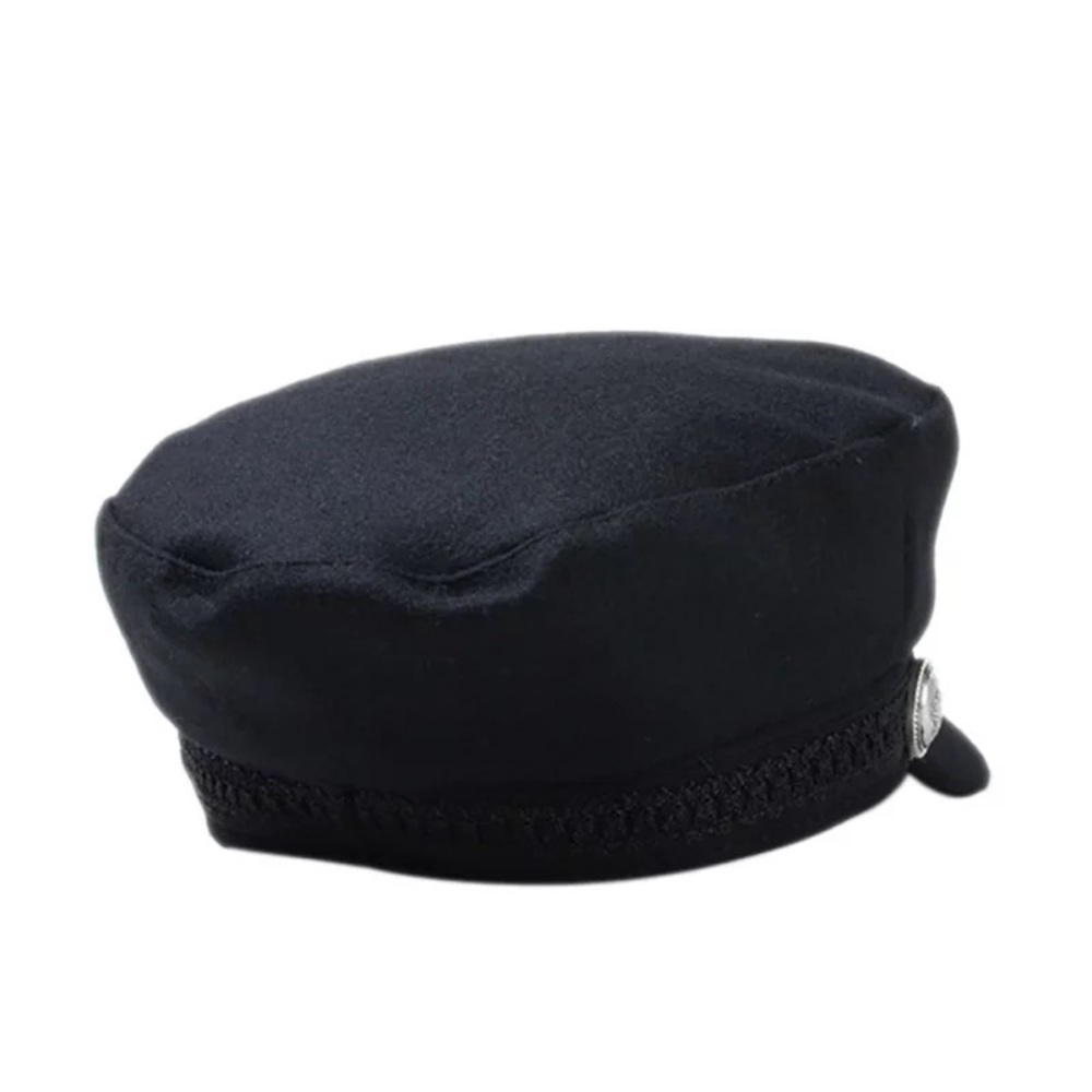 Biker Beret Womens Fashion Hat Wool Cap One Size - Picture 15 of 15